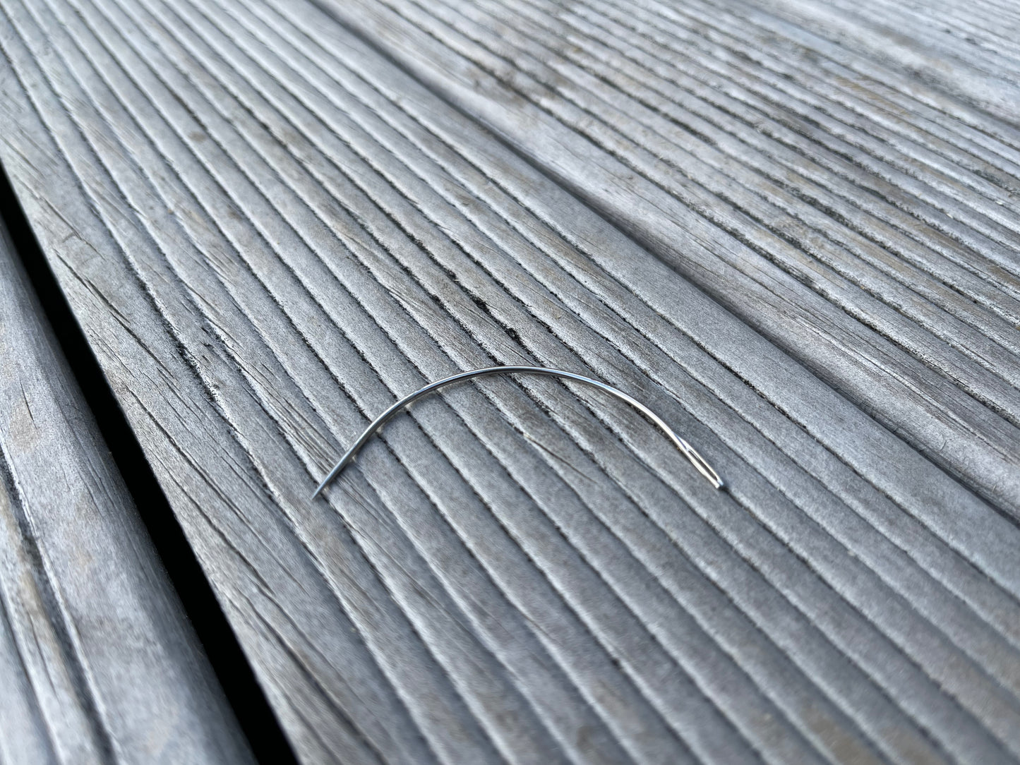 Curved Sewing Needle for Kevlar Wicks